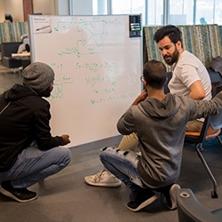 students and a whiteboard